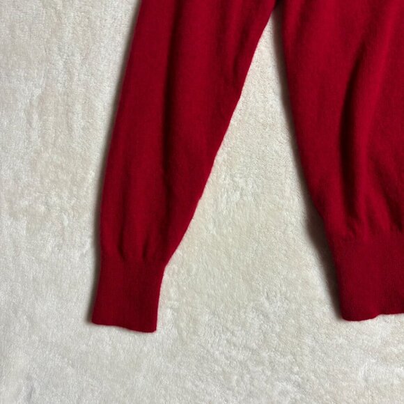 Daniel Cremieux Men V Neck Sweater 100% Cashmere Signature Collection Red Medium - Picture 5 of 13